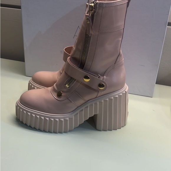 Agl Made in Italy Pink Platform Shoes with Chunky Sole - Picture 4 of 8